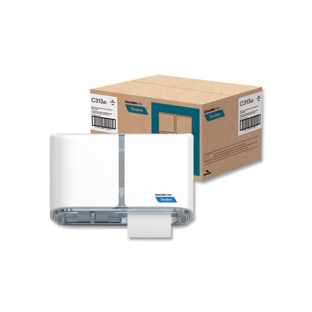 Tandem No Touch High Capacity Bath Tissue Dispenser, 12.5 x 6.6 x 7.2, White. Picture 2