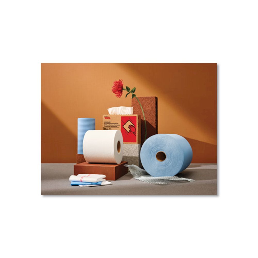 Tuff-Job S500 High Performance Wipers, 10 x 13, White, 1,100/Roll. Picture 5
