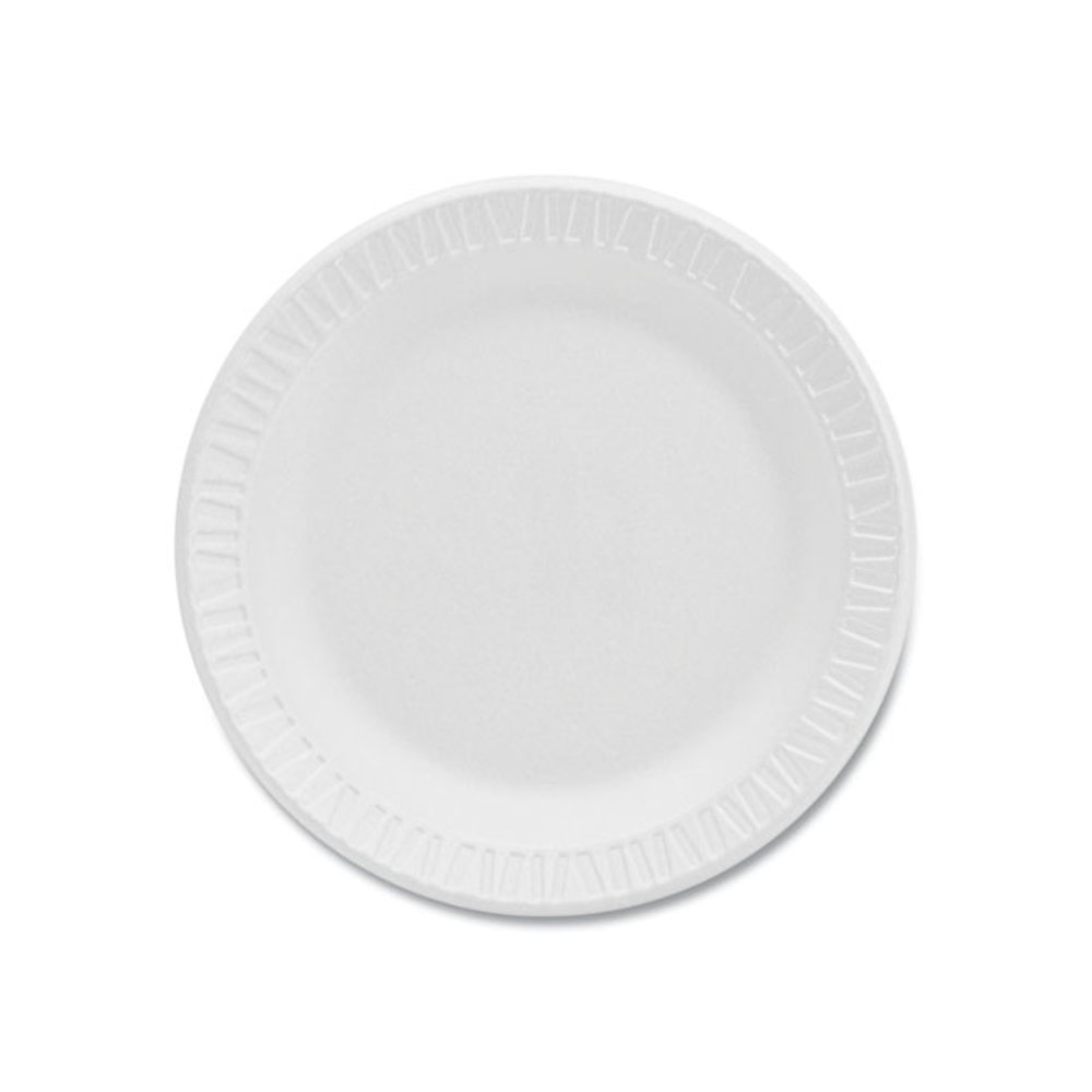Concorde Foam Plate, 6" dia, White, 1,000/Carton. Picture 1