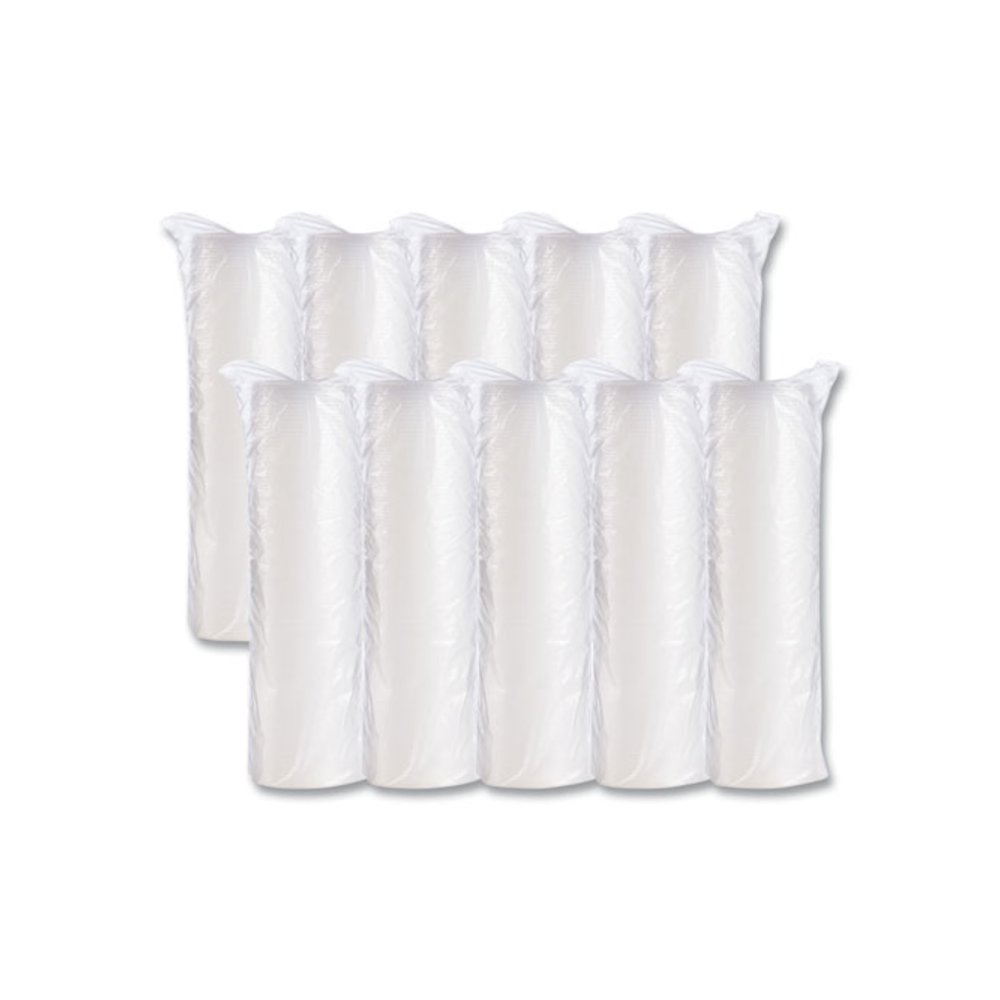 Plastic Cold Cup Lids, Fits 10 oz Cold Cups, Translucent, 100/Pack, 10 Packs/Carton. Picture 2