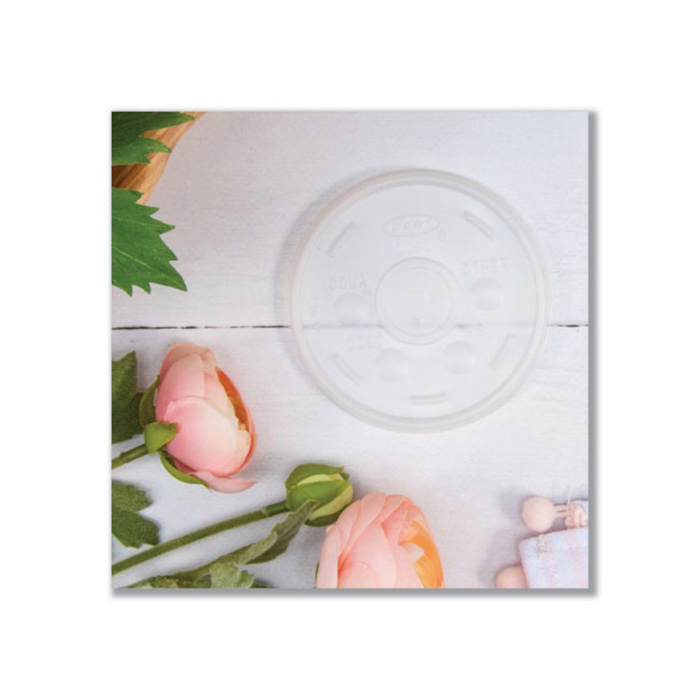 Plastic Cold Cup Lids, Fits 10 oz Cold Cups, Translucent, 100/Pack, 10 Packs/Carton. Picture 6