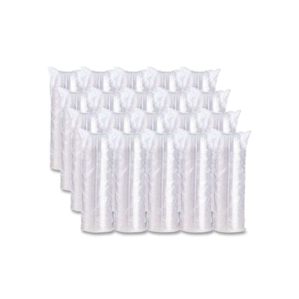 Dome-Top Sundae/Cold Cup Lids, Fits 6 oz/8 oz/12 oz Cold Cups, Plastic, Clear, 50/Pack, 20 Packs/Carton. Picture 7