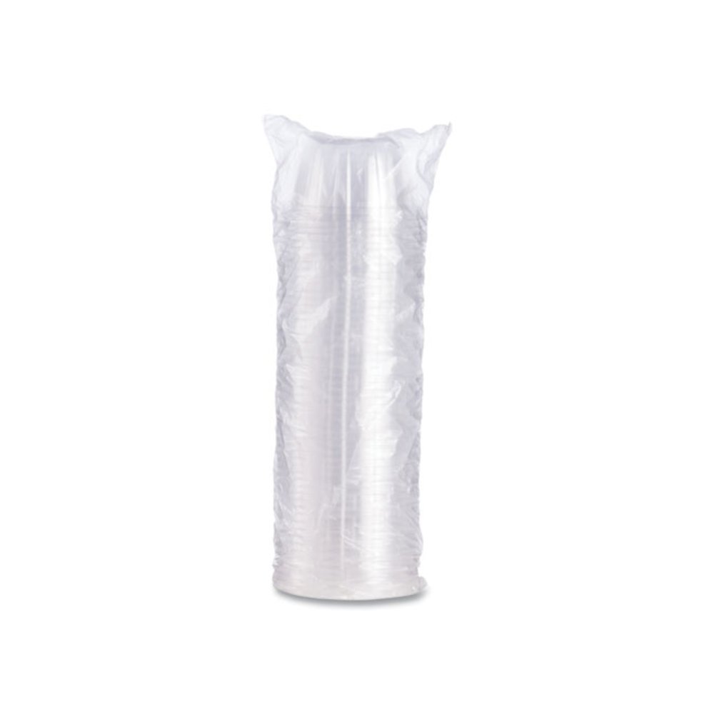 Dome-Top Sundae/Cold Cup Lids, Fits 6 oz/8 oz/12 oz Cold Cups, Plastic, Clear, 50/Pack, 20 Packs/Carton. Picture 3
