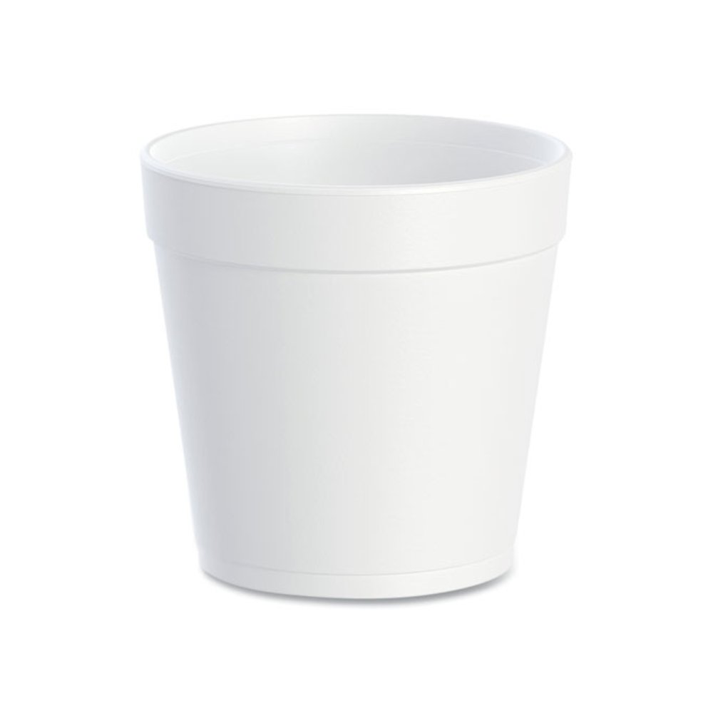 Foam Containers, 32 oz, White, 25/Bag, 20 Bags/Carton. Picture 1
