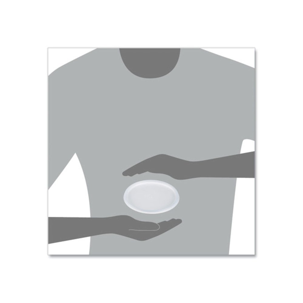 Plastic Lids for Foam Containers, Flat, Vented, Fits 24 oz to 32 oz, Translucent, 100/Pack, 5 Packs/Carton. Picture 5
