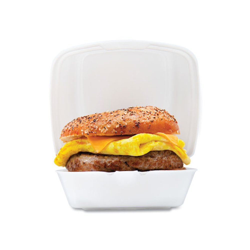 Foam Hinged Lid Containers, 6 x 5.78 x 3, White, 500/Carton. Picture 7