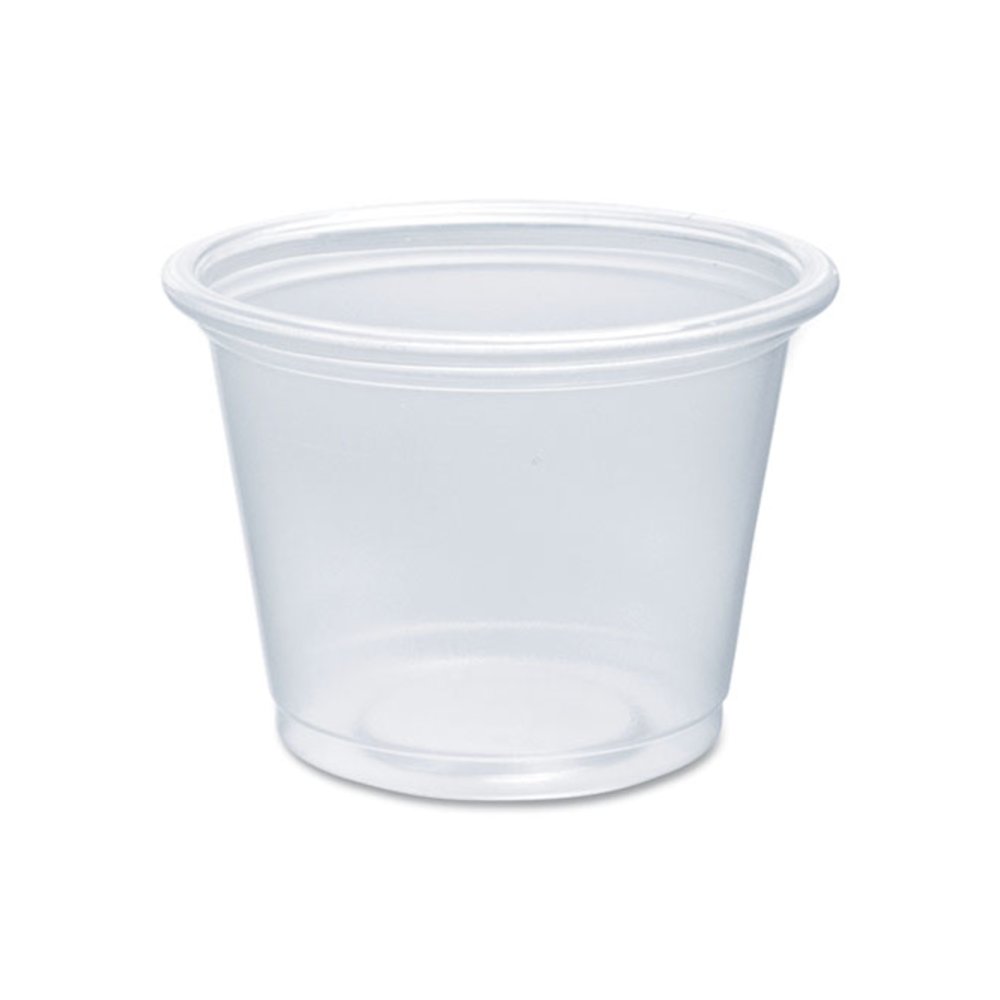 Conex Complements Portion/Medicine Cups, 1 oz, Plastic, Clear, 125/Bag, 20 Bags/Carton. Picture 1