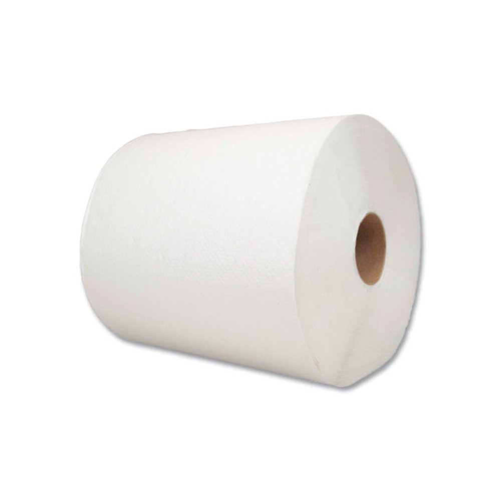 Hard Wound Towel, 1 Ply, 8" x 700 ft, White, 6/Carton. Picture 4