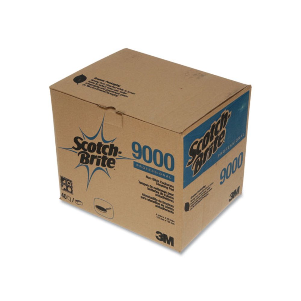 All-Purpose Scouring Pad 9000, 4 x 5.25, Blue, 40/Carton. Picture 2