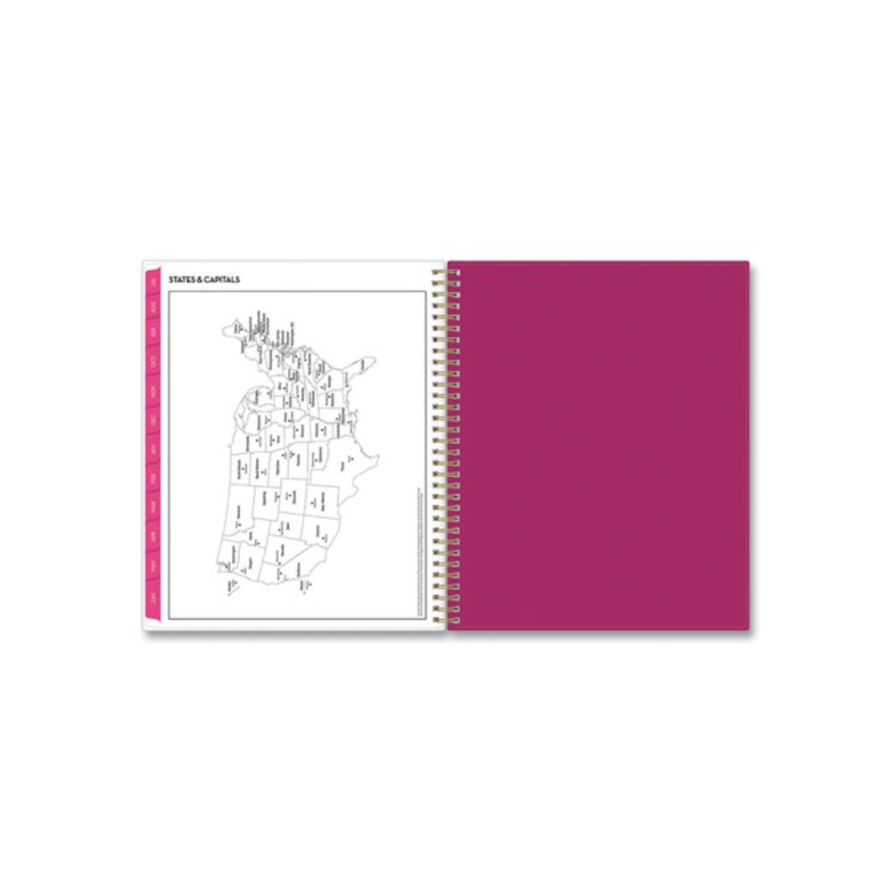Mahalo Academic Year Create-Your-Own Cover Weekly/Monthly Planner, Floral Artwork, 11 x 8.5, 12-Month (July-June): 2025-2026. Picture 9