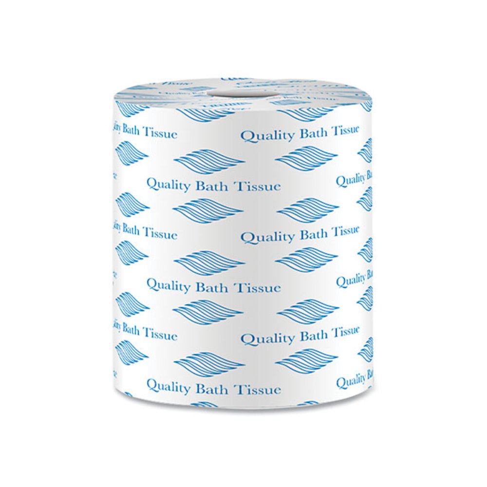 Bath Tissue, Septic Safe, 2 Ply, White, 500 Sheets/Roll, 96 Rolls/Carton. Picture 3