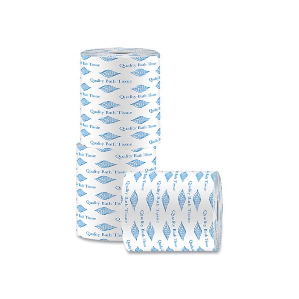 Bath Tissue, Septic Safe, 2 Ply, White, 500 Sheets/Roll, 96 Rolls/Carton. Picture 4