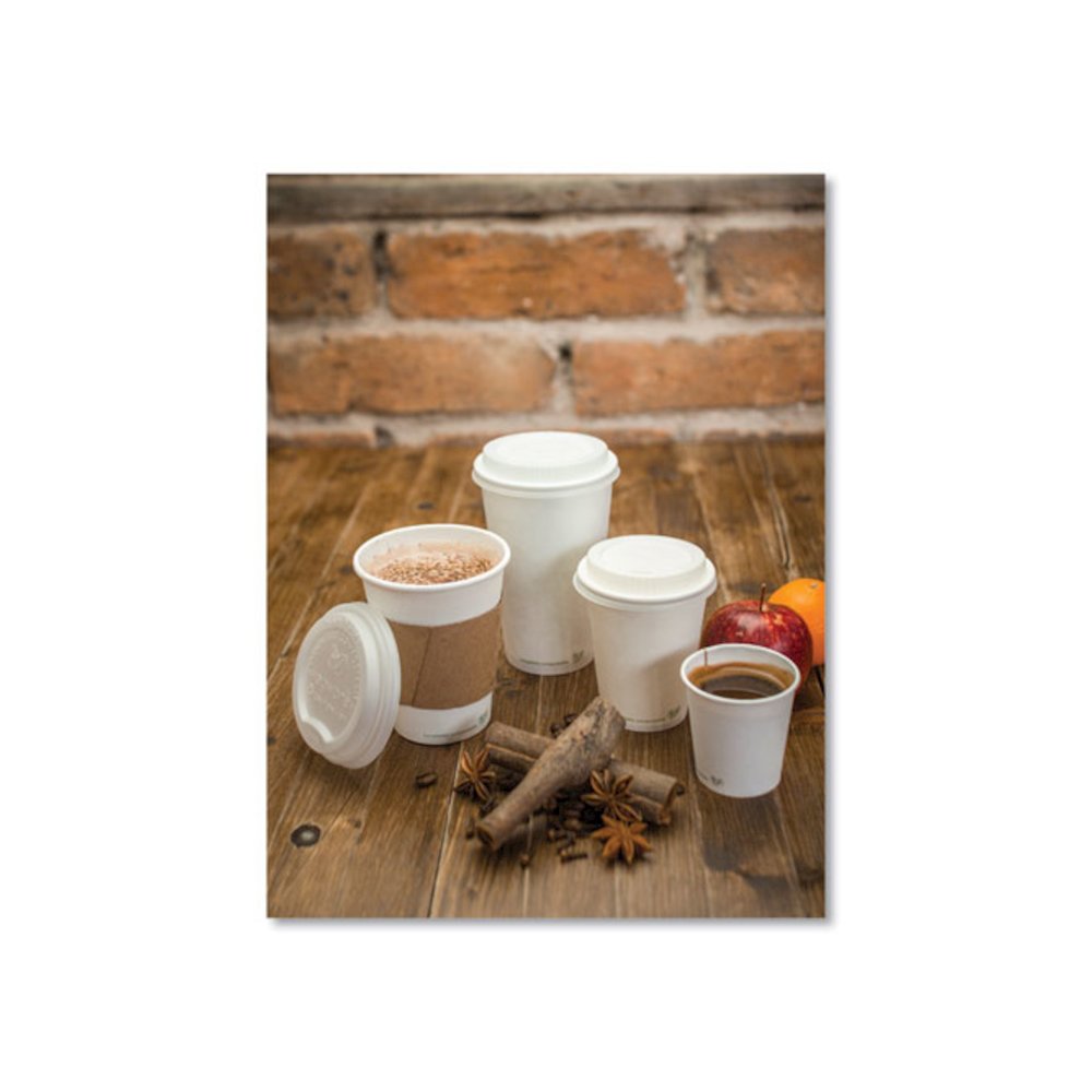Kraft Hot Cup Sleeves, Fits Vegware 89-Series Hot Cups, Kraft, 1,000/Carton. Picture 3