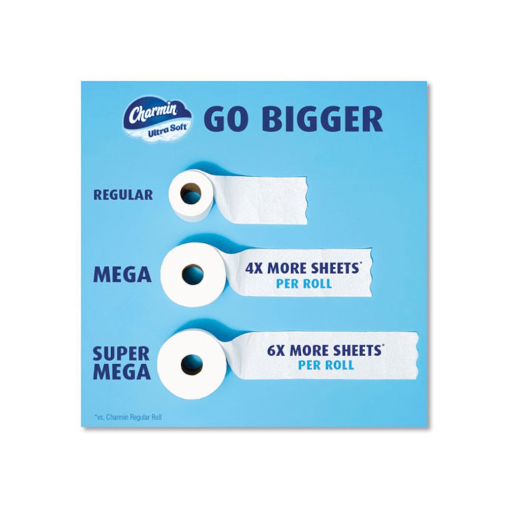 Ultra Soft Bathroom Tissue, Septic Safe, 2-Ply, White, 208 Sheets/Roll, 4 Rolls/Pack. Picture 8