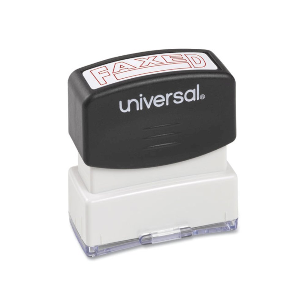 Message Stamp, FAXED, Pre-Inked One-Color, Red. Picture 2