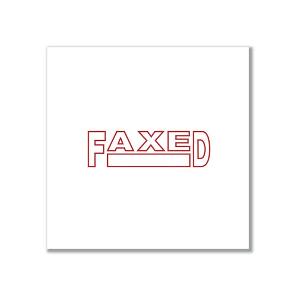 Message Stamp, FAXED, Pre-Inked One-Color, Red. Picture 3