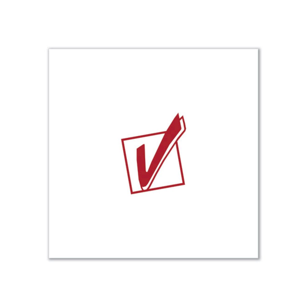 Round Message Stamp, CHECK MARK, Pre-Inked/Re-Inkable, Red. Picture 3