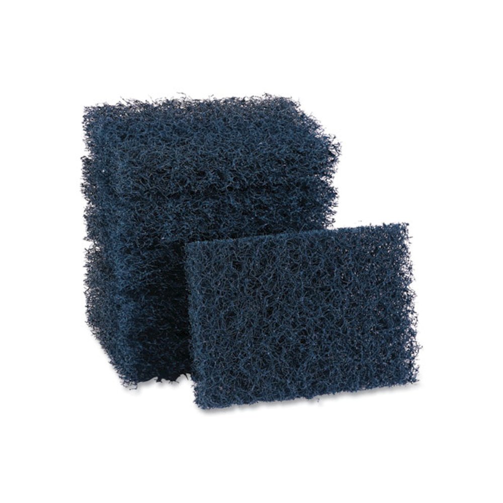 Extra Heavy-Duty Scouring Pad, 3.5 x 5, Dark Blue, 20/Carton. Picture 1
