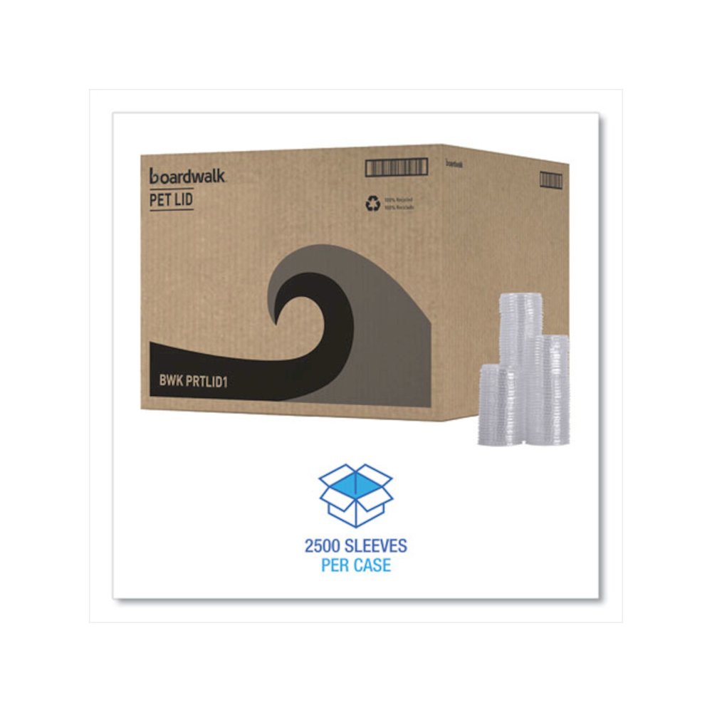 Souffle/Portion Cup Lids, Fits 1 oz Portion Cups, Plastic, Clear, 2,500/Carton. Picture 7
