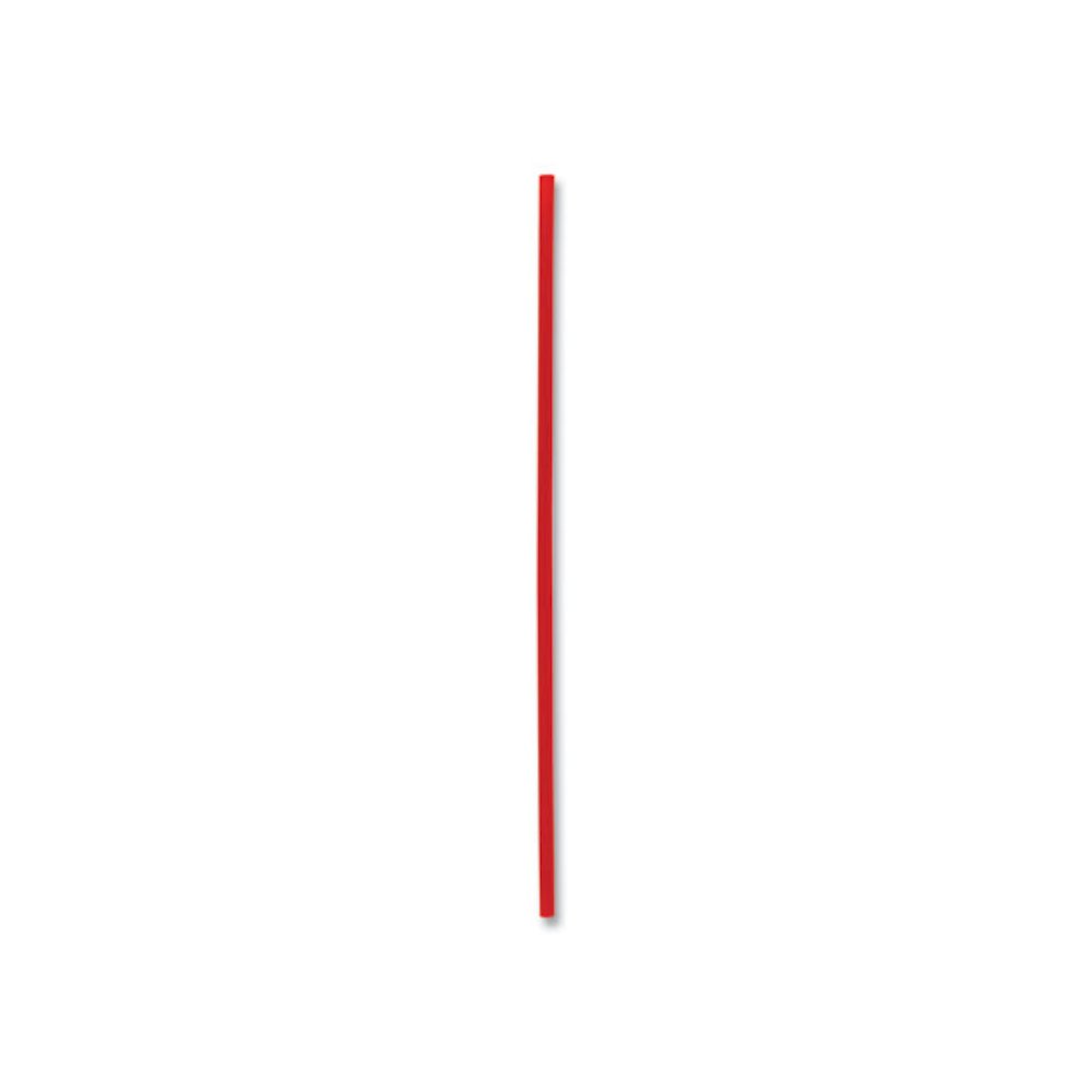 Single-Tube Stir-Straws,5.25", Polypropylene, Red, 1,000/Pack, 10 Packs/Carton. Picture 2