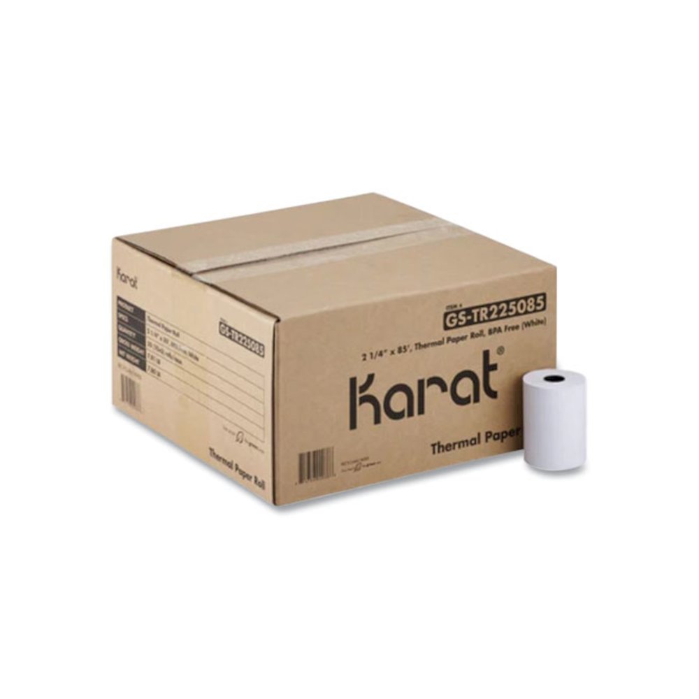 Thermal Paper Rolls, 2.25" x 85 ft, White, 50 Rolls/Carton. Picture 1