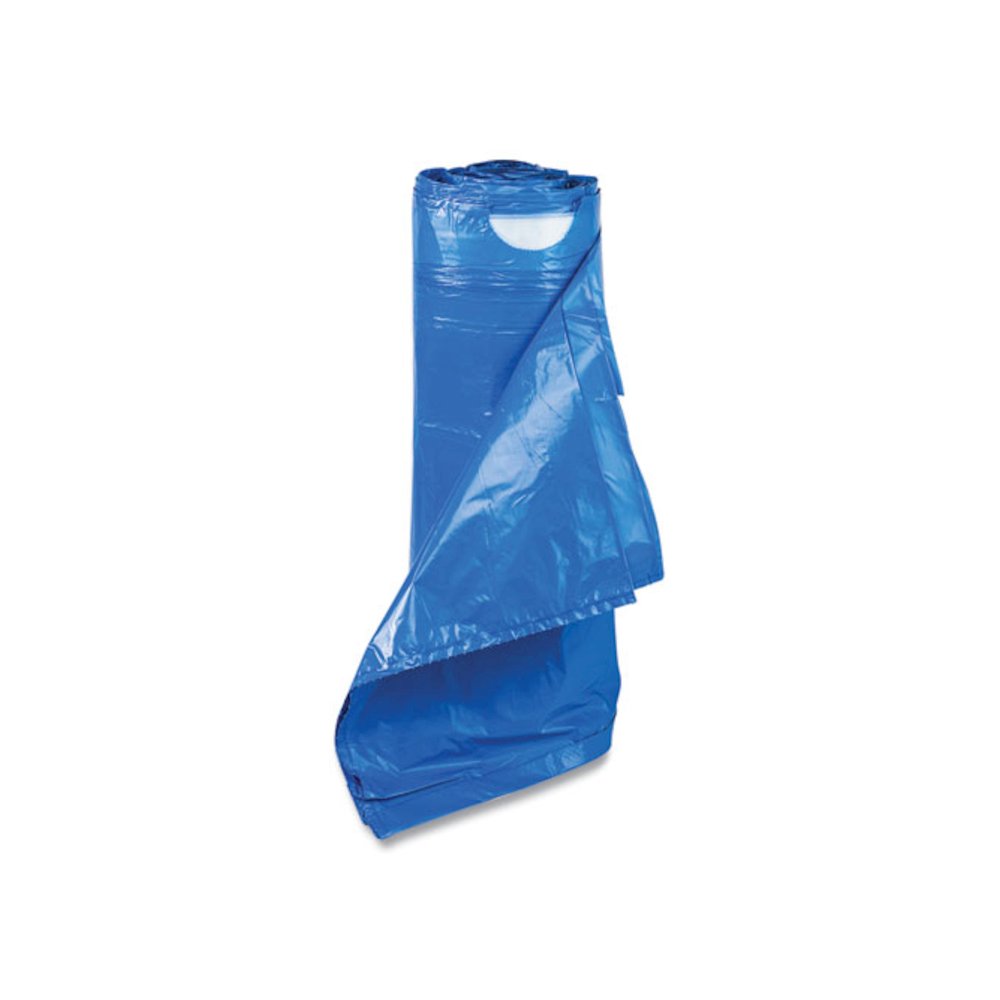 Draw-Tuff Institutional Draw-Tape Can Liners, Drawstring, 30 gal, 1 mil, 30.5" x 40", Blue, 25 Bags/Roll, 8 Rolls/Carton. Picture 5
