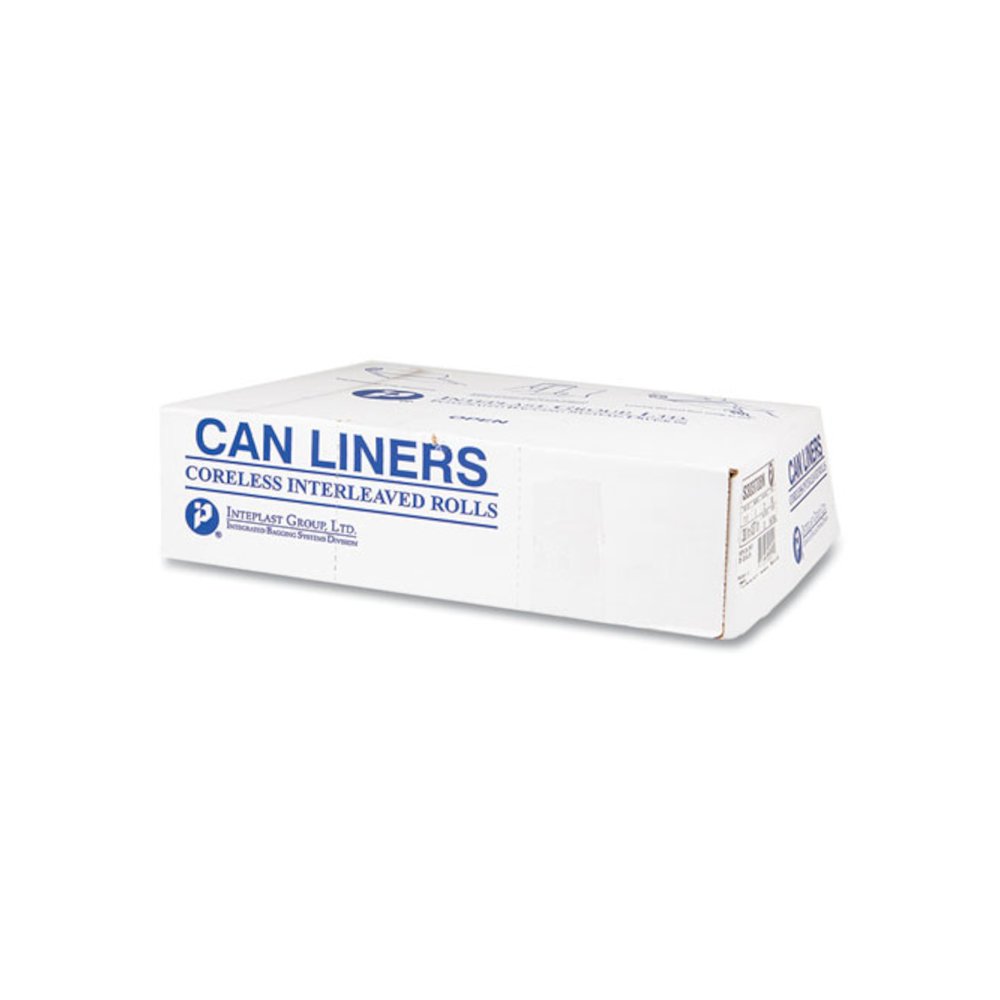 High-Density Commercial Can Liners, 16 gal, 6 mic, 24" x 33", Natural, Interleaved Roll, 50 Bags/Roll, 20 Rolls/Carton. Picture 5