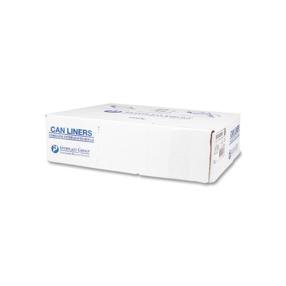 High-Density Commercial Can Liners, 16 gal, 8 mic, 24" x 33", Black, Interleaved Roll, 50 Bags/Roll, 20 Rolls/Carton. Picture 2