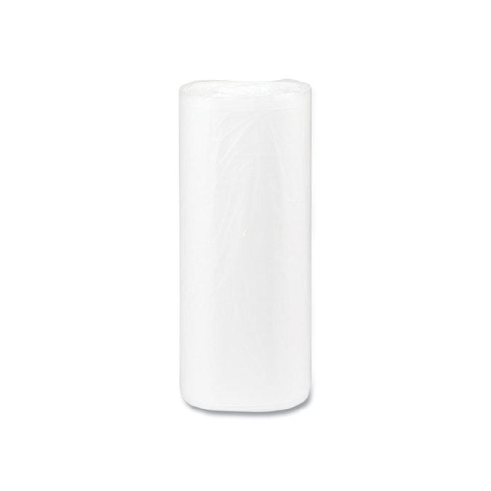 High-Density Commercial Can Liners, 16 gal, 8 mic, 24" x 33", Natural, Interleaved Roll, 50 Bags/Roll, 20 Rolls/Carton. Picture 4