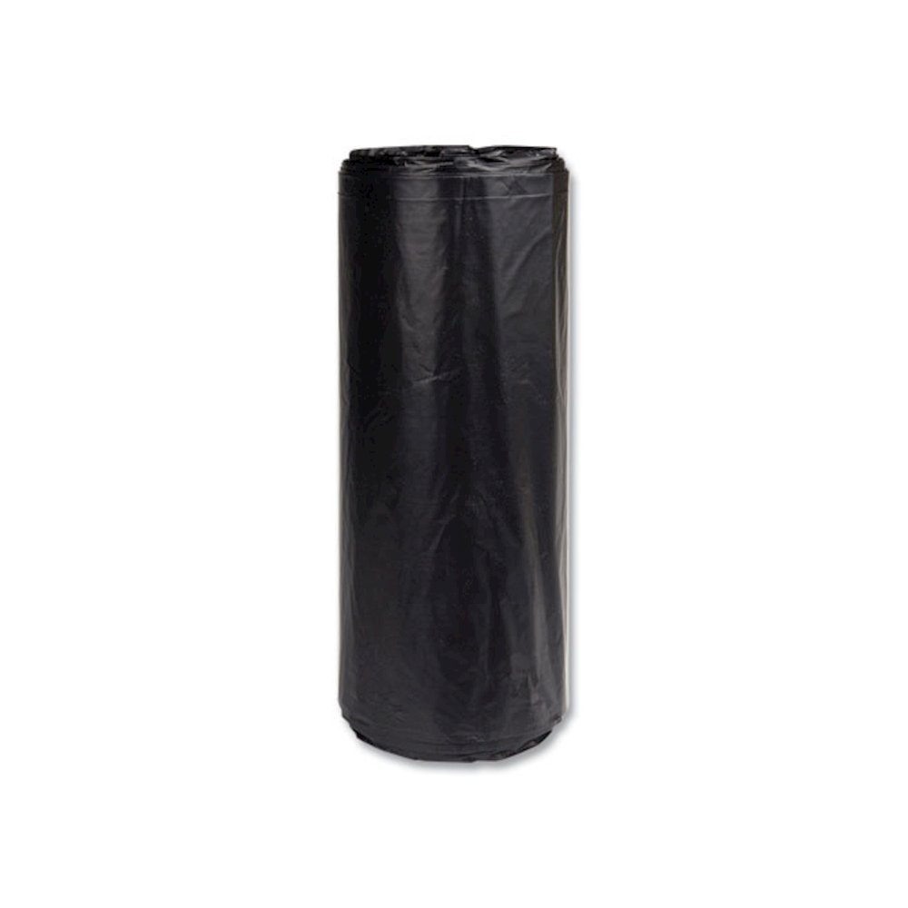 High-Density Commercial Can Liners, 60 gal, 22 mic, 38" x 60", Black, Interleaved Roll, 25 Bags/Roll, 6 Rolls/Carton. Picture 3