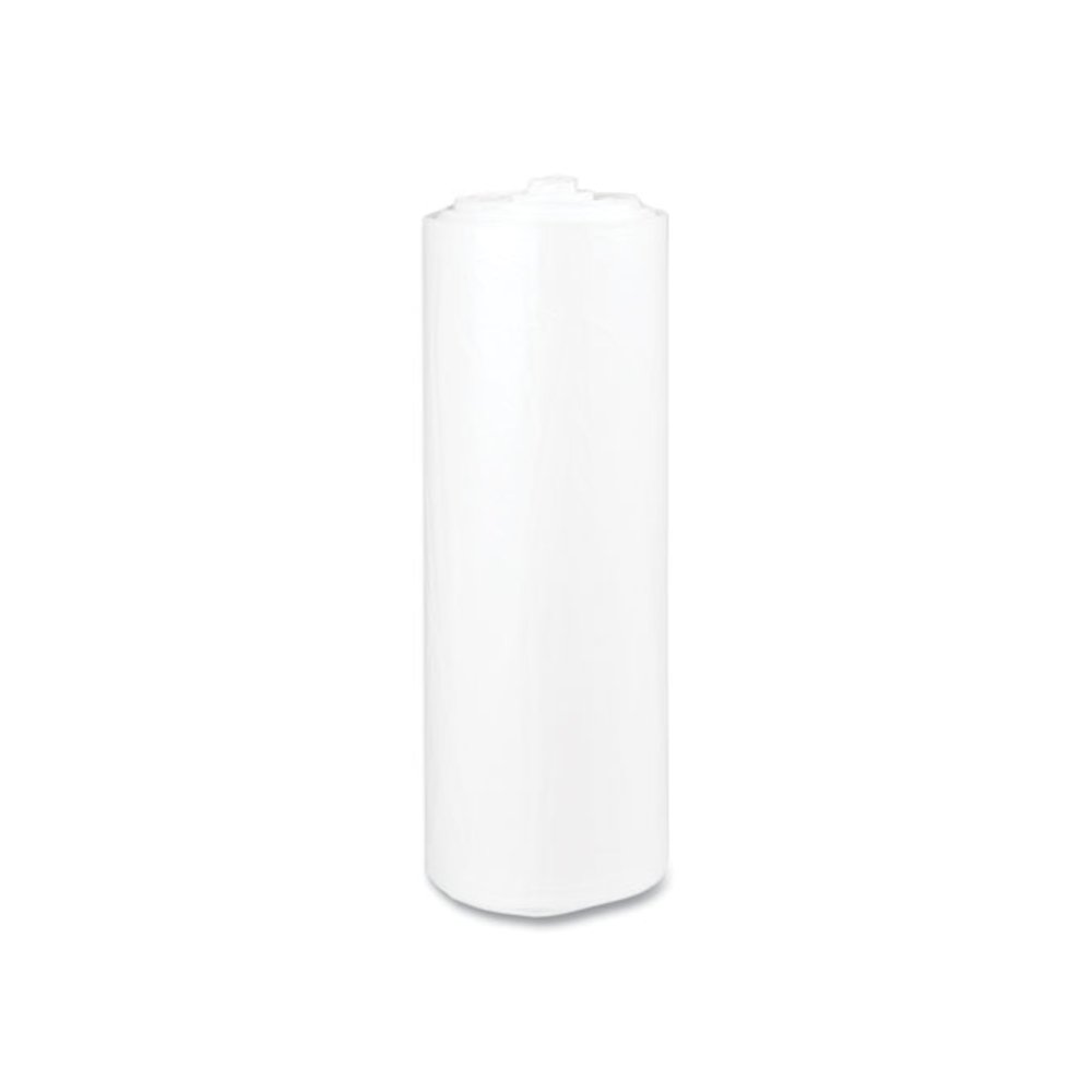 High-Density Commercial Can Liners, 45 gal, 12 mic, 40" x 48", Clear, Interleaved Roll, 25 Bags/Roll, 10 Rolls/Carton. Picture 3