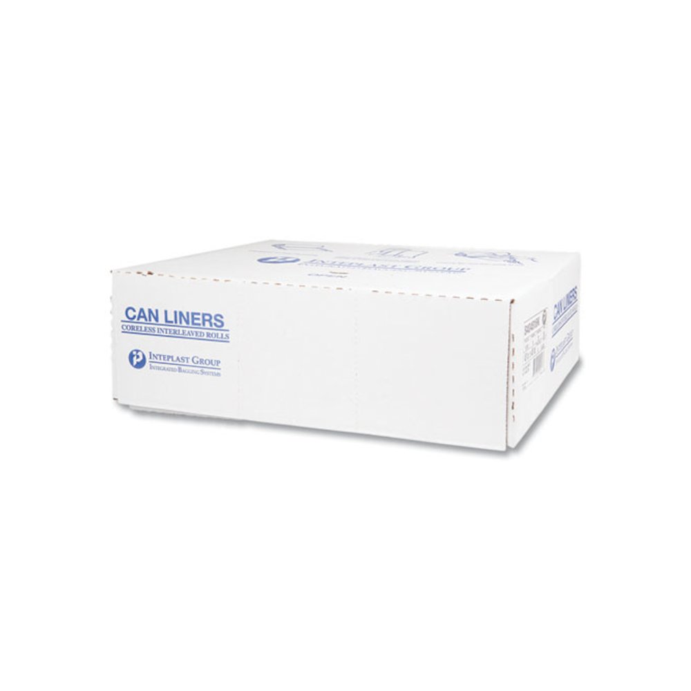 High-Density Commercial Can Liners, 45 gal, 16 mic, 40" x 48", Black, Interleaved Roll, 25 Bags/Roll, 10 Rolls/Carton. Picture 3
