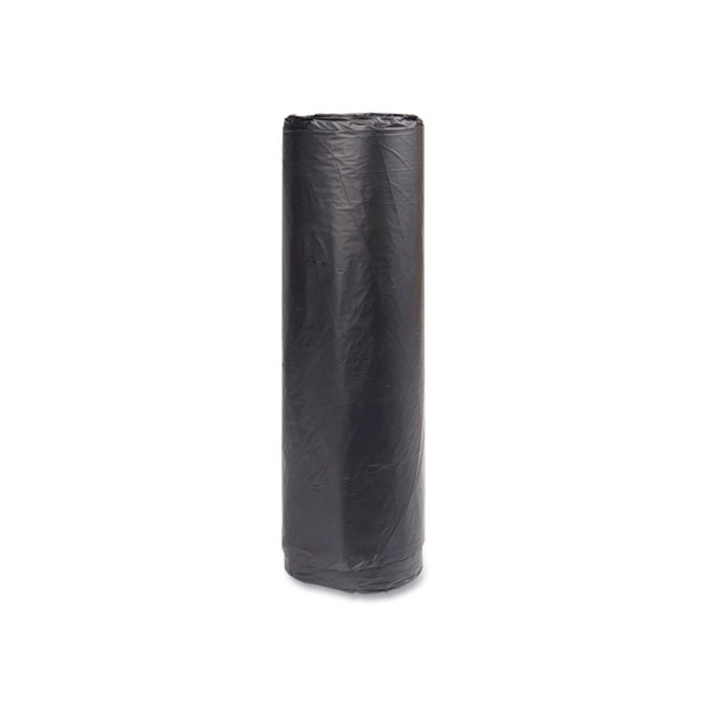 High-Density Commercial Can Liners, 45 gal, 16 mic, 40" x 48", Black, Interleaved Roll, 25 Bags/Roll, 10 Rolls/Carton. Picture 4