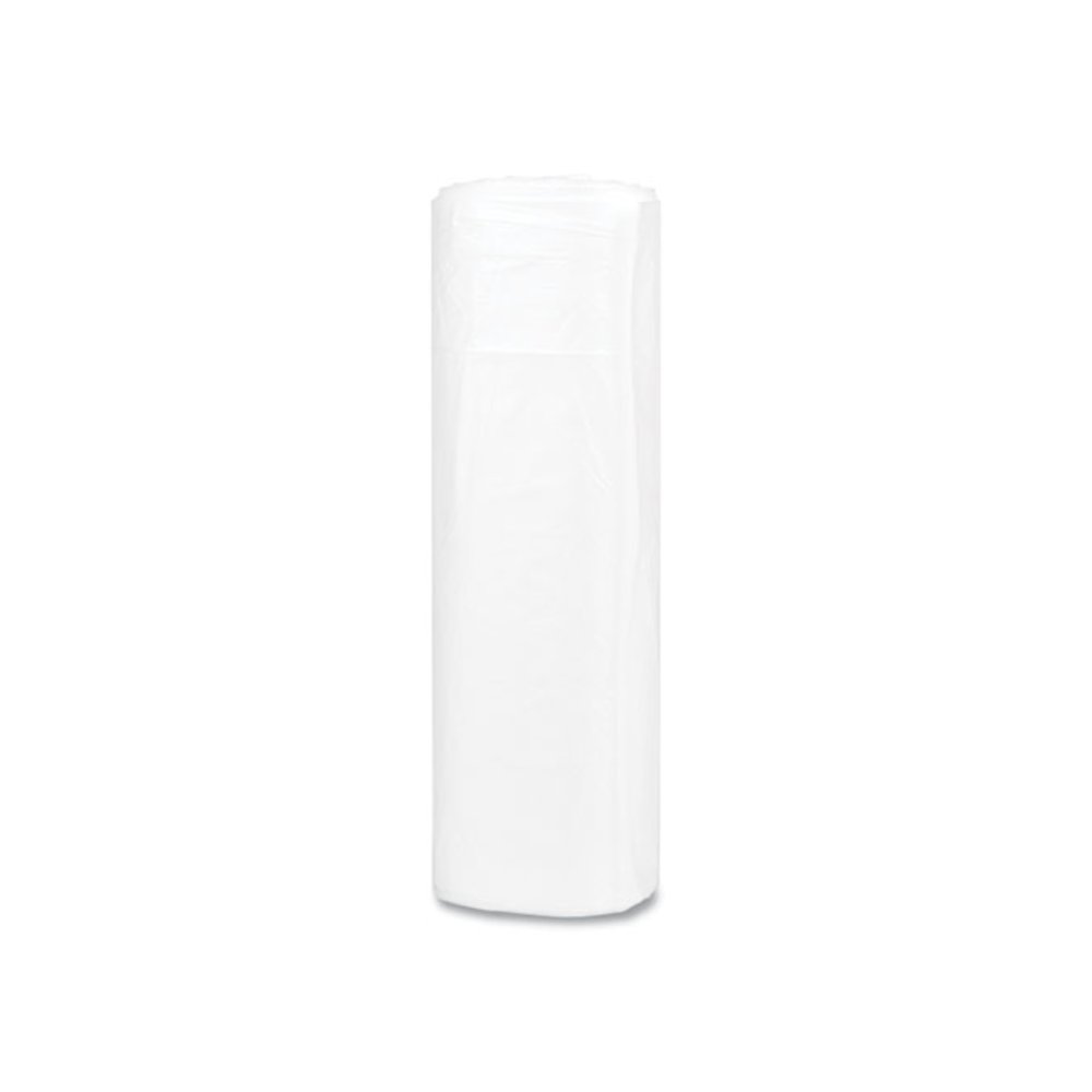 High-Density Commercial Can Liners, 45 gal, 16 mic, 40" x 48", Clear, Interleaved Roll, 25 Bags/Roll, 10 Rolls/Carton. Picture 4