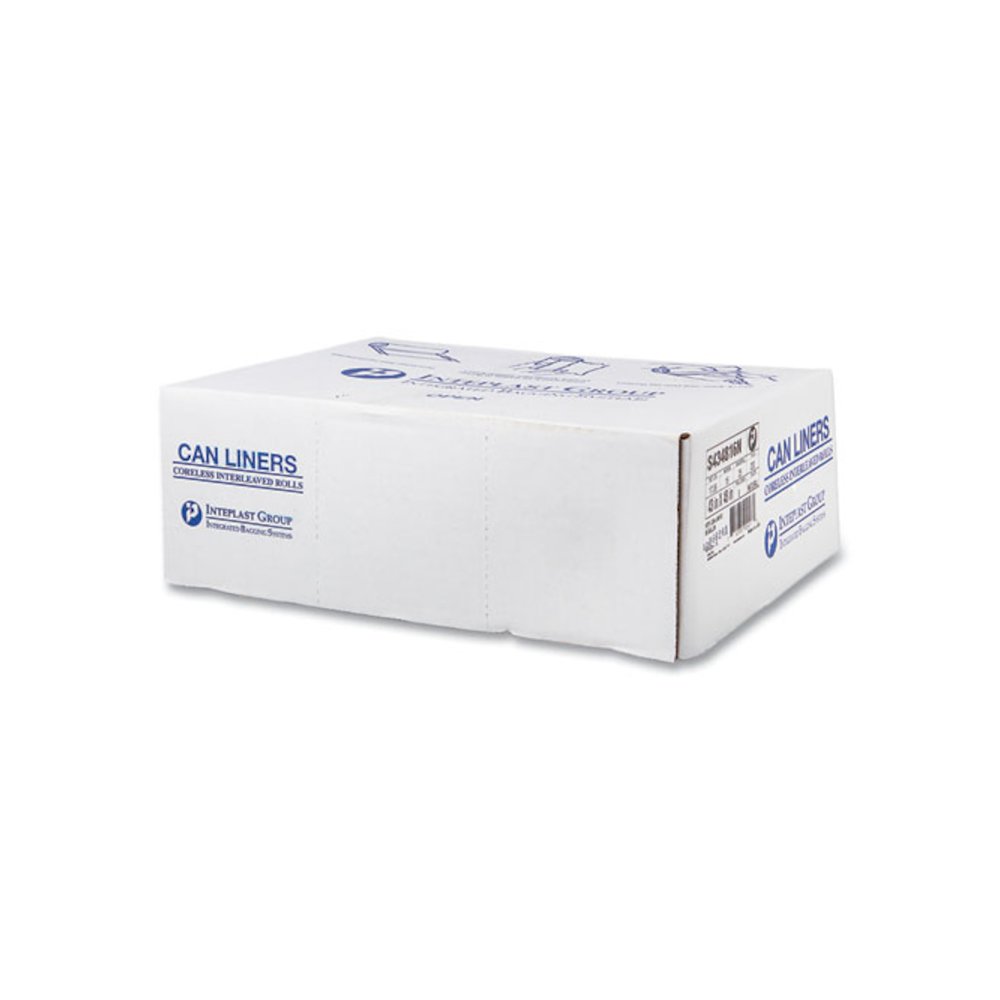 High-Density Commercial Can Liners, 56 gal, 16 mic, 43" x 48", Natural, Interleaved Roll, 25 Bags/Roll, 8 Rolls/Carton. Picture 2