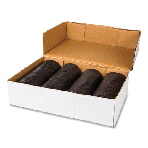 Institutional Low-Density Can Liners, 30 gal, 0.58 mil, 30" x 36", Black, Interleaved Roll, 25 Bags/Roll, 10 Rolls/Carton. Picture 2