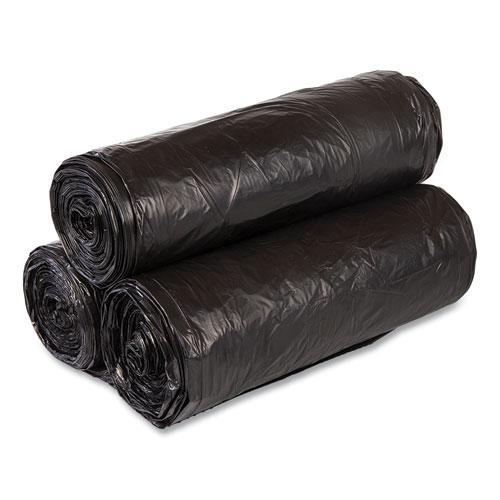 Institutional Low-Density Can Liners, 30 gal, 0.58 mil, 30" x 36", Black, Interleaved Roll, 25 Bags/Roll, 10 Rolls/Carton. Picture 3