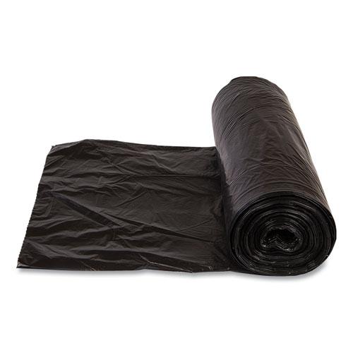 Institutional Low-Density Can Liners, 30 gal, 0.58 mil, 30" x 36", Black, Interleaved Roll, 25 Bags/Roll, 10 Rolls/Carton. Picture 4