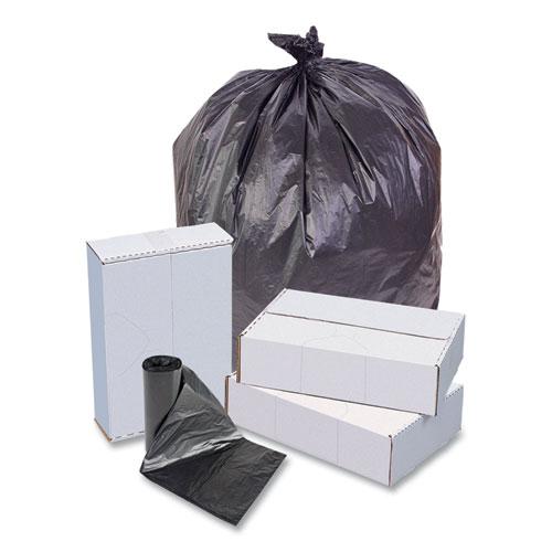 Institutional Low-Density Can Liners, 30 gal, 0.58 mil, 30" x 36", Black, Interleaved Roll, 25 Bags/Roll, 10 Rolls/Carton. Picture 5