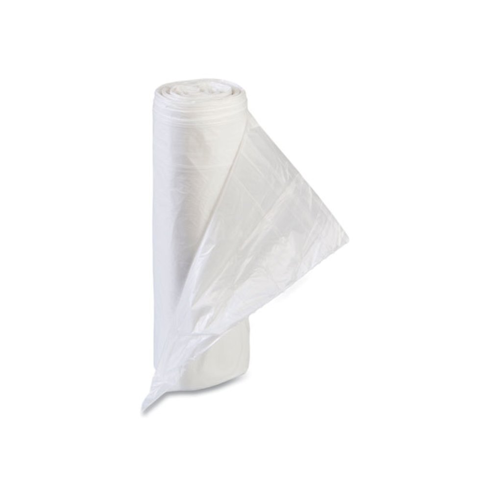 High-Density Commercial Can Liner Value Pack, 30 gal, 11 mic, 30" x 36", Clear, Interleaved Roll, 25 Bags/Roll, 20 Rolls/CT. Picture 3