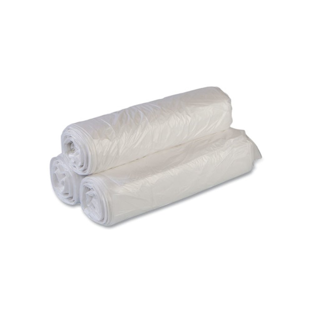 High-Density Commercial Can Liner Value Pack, 30 gal, 11 mic, 30" x 36", Clear, Interleaved Roll, 25 Bags/Roll, 20 Rolls/CT. Picture 5