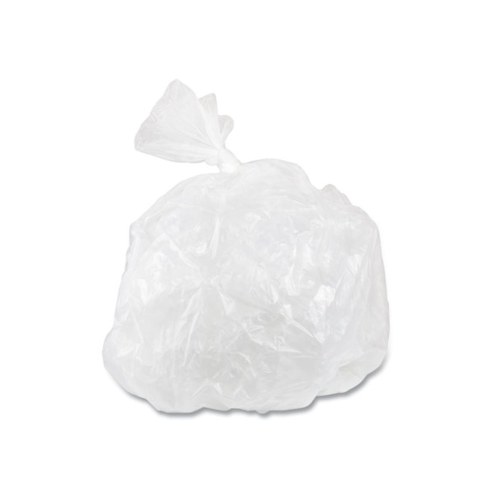 High-Density Commercial Can Liner Value Pack, 55 gal, 11 mic, 36" x 58", Clear, Interleaved Roll, 25 Bags/Roll, 8 Rolls/CT. Picture 5