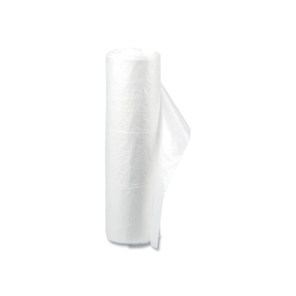 High-Density Commercial Can Liner Value Pack, 60 gal, 12 mic, 38" x 58", Clear, Interleaved Roll, 25 Bags/Roll, 8 Rolls/CT. Picture 4