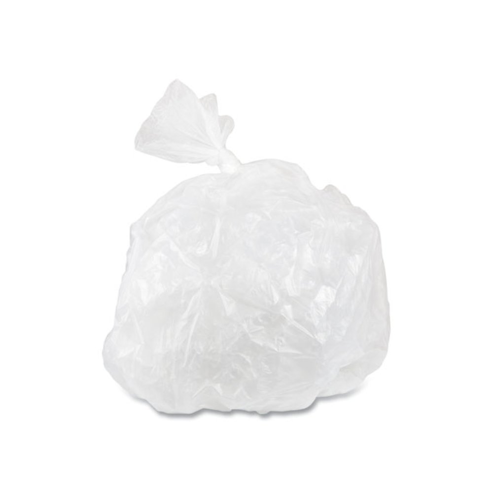 High-Density Commercial Can Liner Value Pack, 60 gal, 14 mic, 38" x 58", Clear, Interleaved Roll, 25 Bags/Roll, 8 Rolls/CT. Picture 5