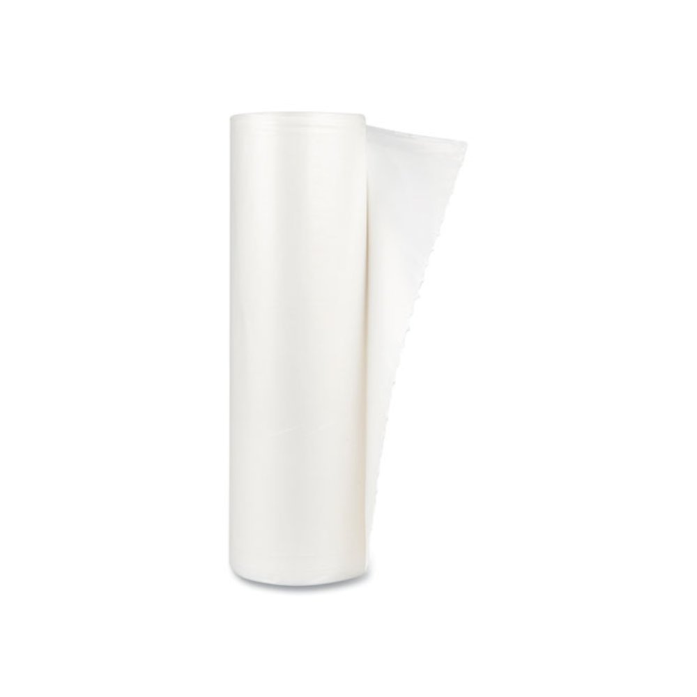 High-Density Commercial Can Liner Value Pack, 45 gal, 11 mic, 40" x 46", Clear, Interleaved Roll, 25 Bags/Roll, 10 Rolls/CT. Picture 1
