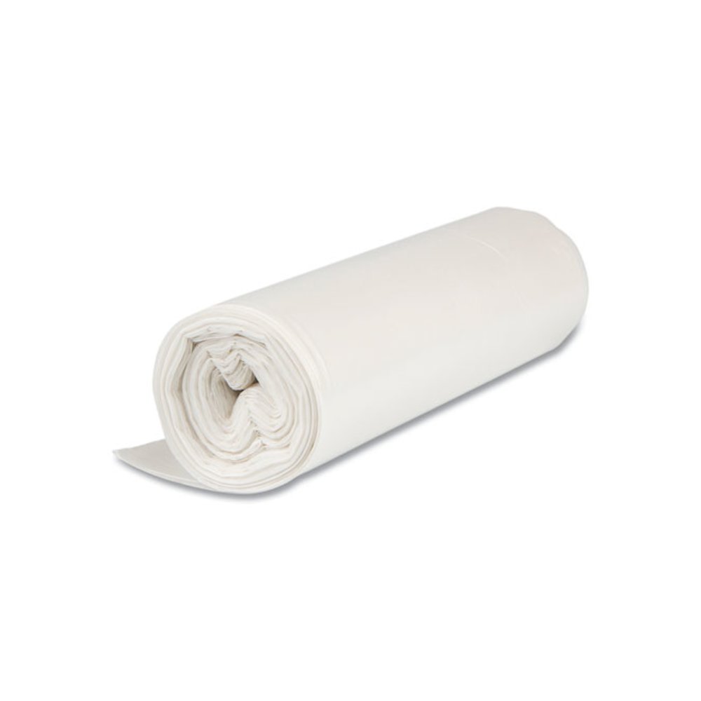 High-Density Commercial Can Liner Value Pack, 45 gal, 11 mic, 40" x 46", Clear, Interleaved Roll, 25 Bags/Roll, 10 Rolls/CT. Picture 3