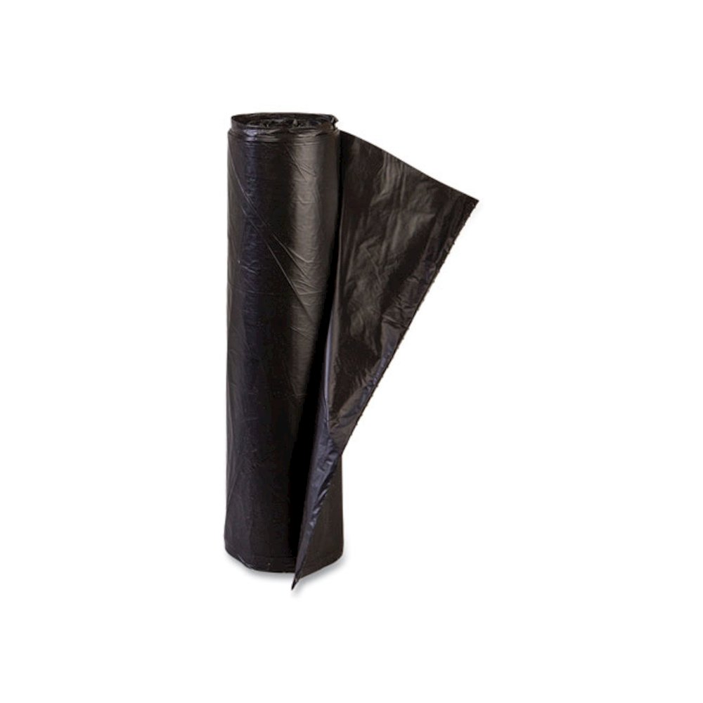 High-Density Commercial Can Liners, 16 gal, 6 mic, 24" x 33", Black, Perforated Roll, 50 Bags/Roll, 20 Rolls/Carton. Picture 2