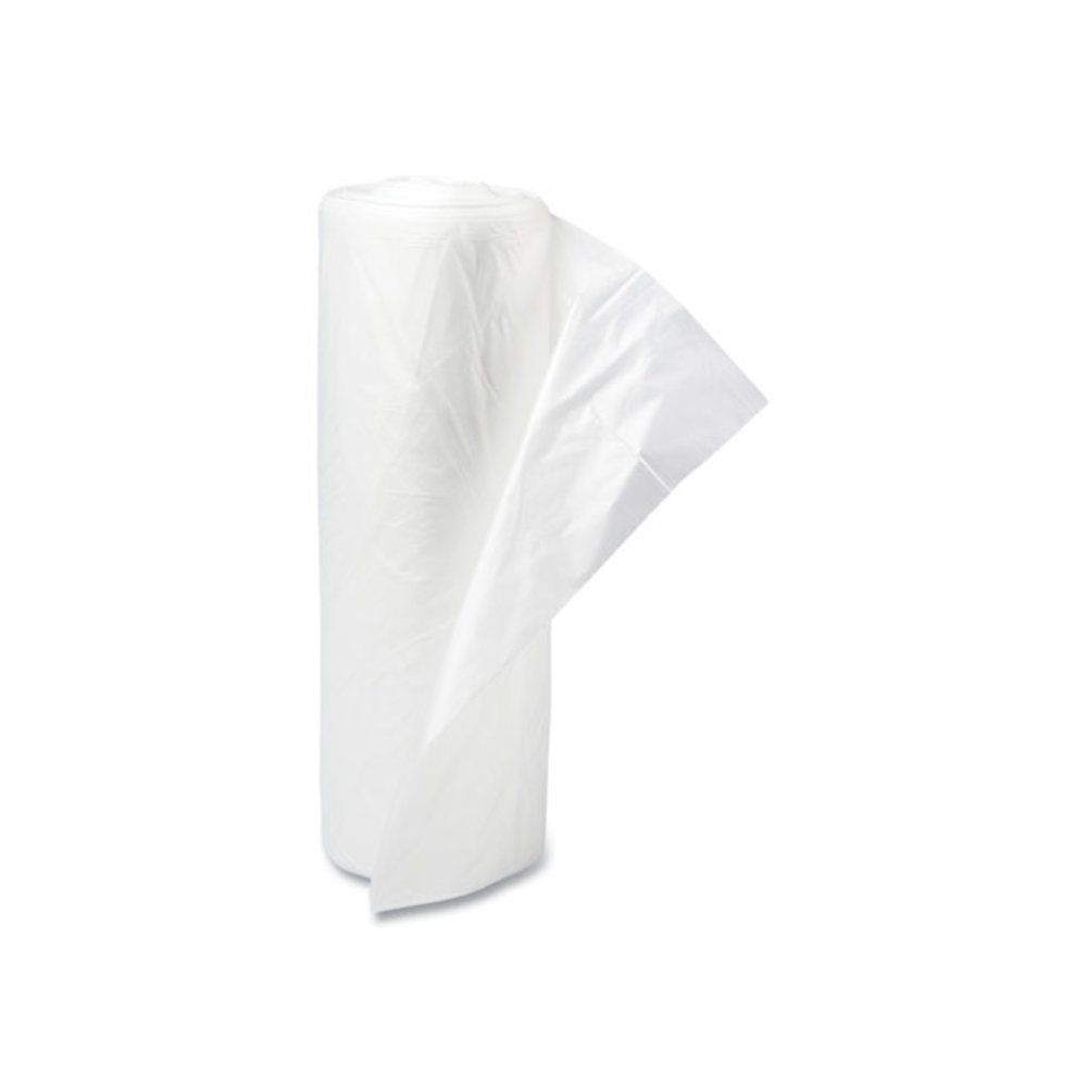 High-Density Commercial Can Liners, 30 gal, 13 mic, 30" x 37", Clear, Interleaved Roll, 25 Bags/Roll, 20 Rolls/Carton. Picture 3