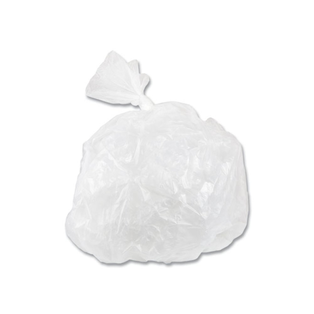 Low-Density Commercial Can Liners, 16 gal, 0.35 mil, 24" x 33", Clear, Perforated Roll, 50 Bags/Roll, 20 Rolls/Carton. Picture 5