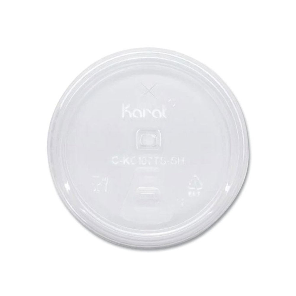 PET Lids, Strawless Sipper, Fits 32 oz Cold Cups, Plastic, Clear, 1,000/Carton. Picture 1